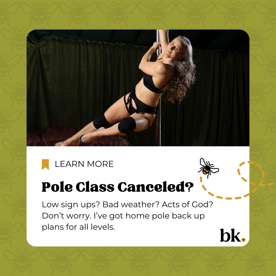 When Pole Class Is Canceled: Your At-Home Pole Back Up Plan (Beginner to Advanced)